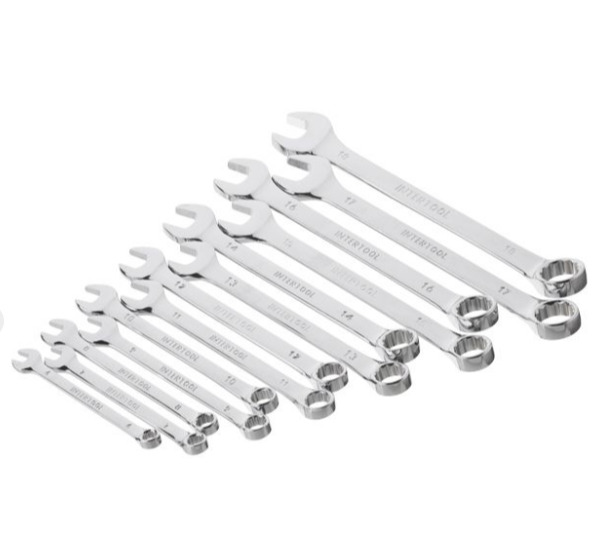 набор ключей рожково-накидных  6-32 мм 25 шт (ткан. чехол) CrV Prof XT-1526 - зображення 4