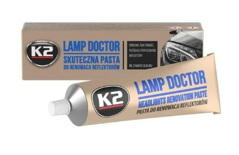 полироль востановитель фар K2 Lamp Doctor (60гр) паста