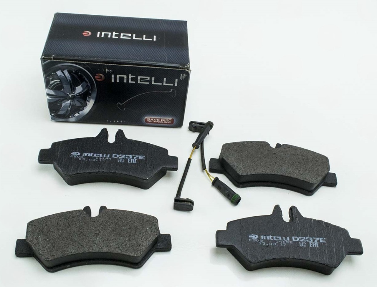 колод.торм. зад. MB Sprinter-VW Crafter 06-> однокат. с датч.  (Dafmi Intelli)