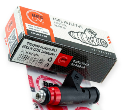 форсунка  ВАЗ дв1,6/1,7 (8кл.) 2110,1118,2123 (тонкая оранжевая) BEG-LINE