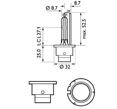 Лампа ксеноновая D2S 12V 35W PHILIPS Vision 85122VIC1 - зображення 3