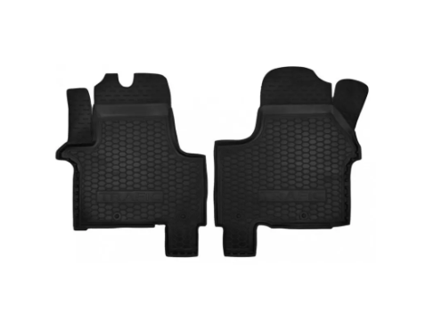 коврики салона Opel Vivaro 2015-> 1+1 борт 2,5см, с перемычкой, передние