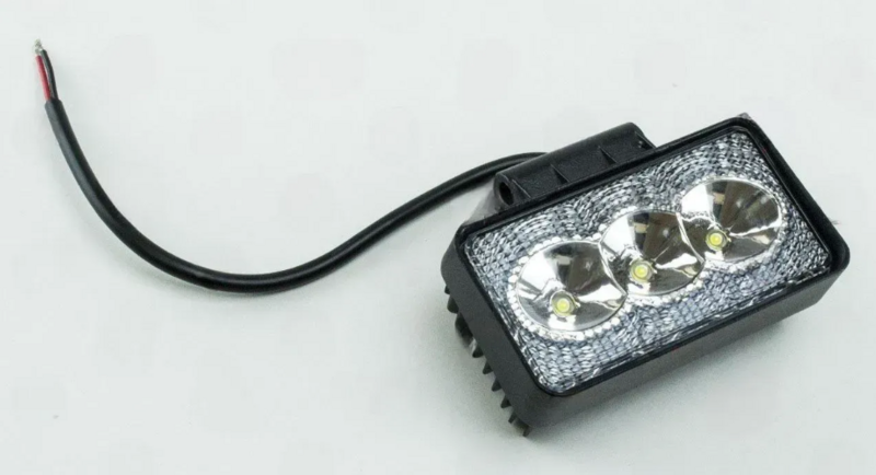 фара дополнительная LED  прямоуг. 110х60х50 (Д/В/Ш) 9W дальний EPISTAR 09T-9W/S - зображення 1