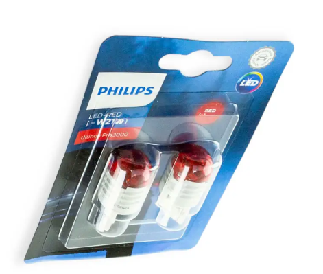 Лампа светодиодная БЦ 12-21 RED Led Ultinon Pro 3000 PHILIPS (2шт) 11065U30RB2 - зображення 2