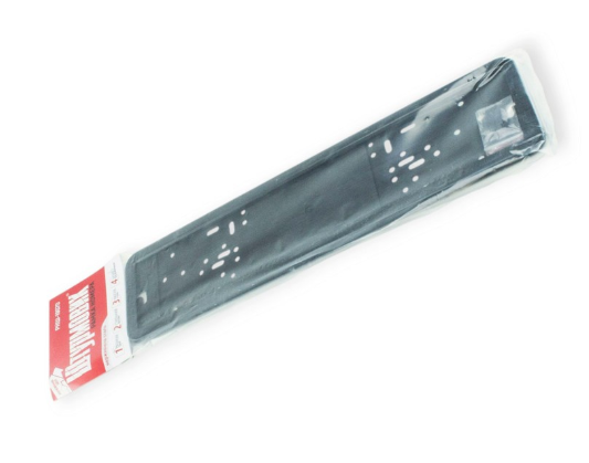 рамка под номер  нержавейка  книжка "матовая" черная Штурмовик РНШ-19070 - зображення 2