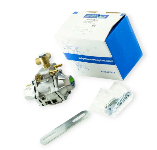 редуктор ГБО метан 4е пок Tomasetto  AT12 до 170л.с.(до 185 кВт),  вход D6 (M12x1), выход D12,5