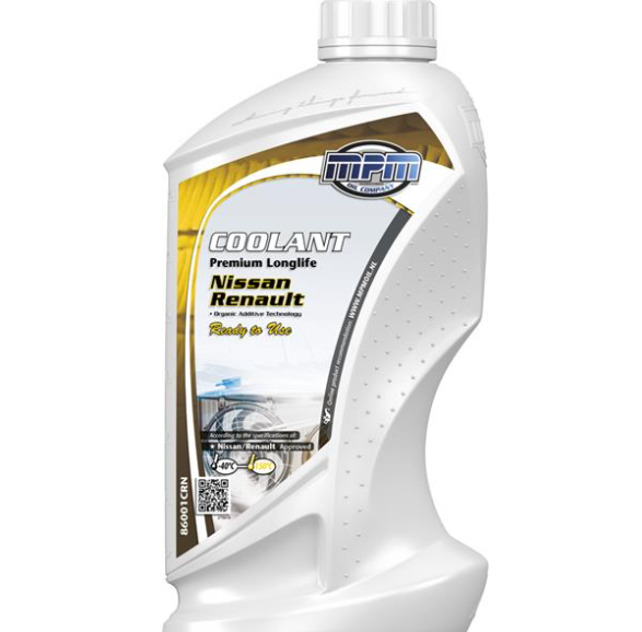 Антифриз MPMOIL Premium Longlife Renault-Nissan / -40°C / жовтий / 1л. /