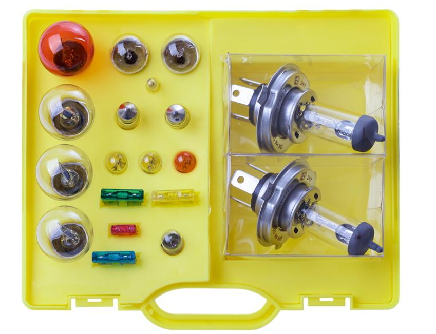 Сервисный набор: 12 [В] H4+ H4 (Лампы+предохранители)