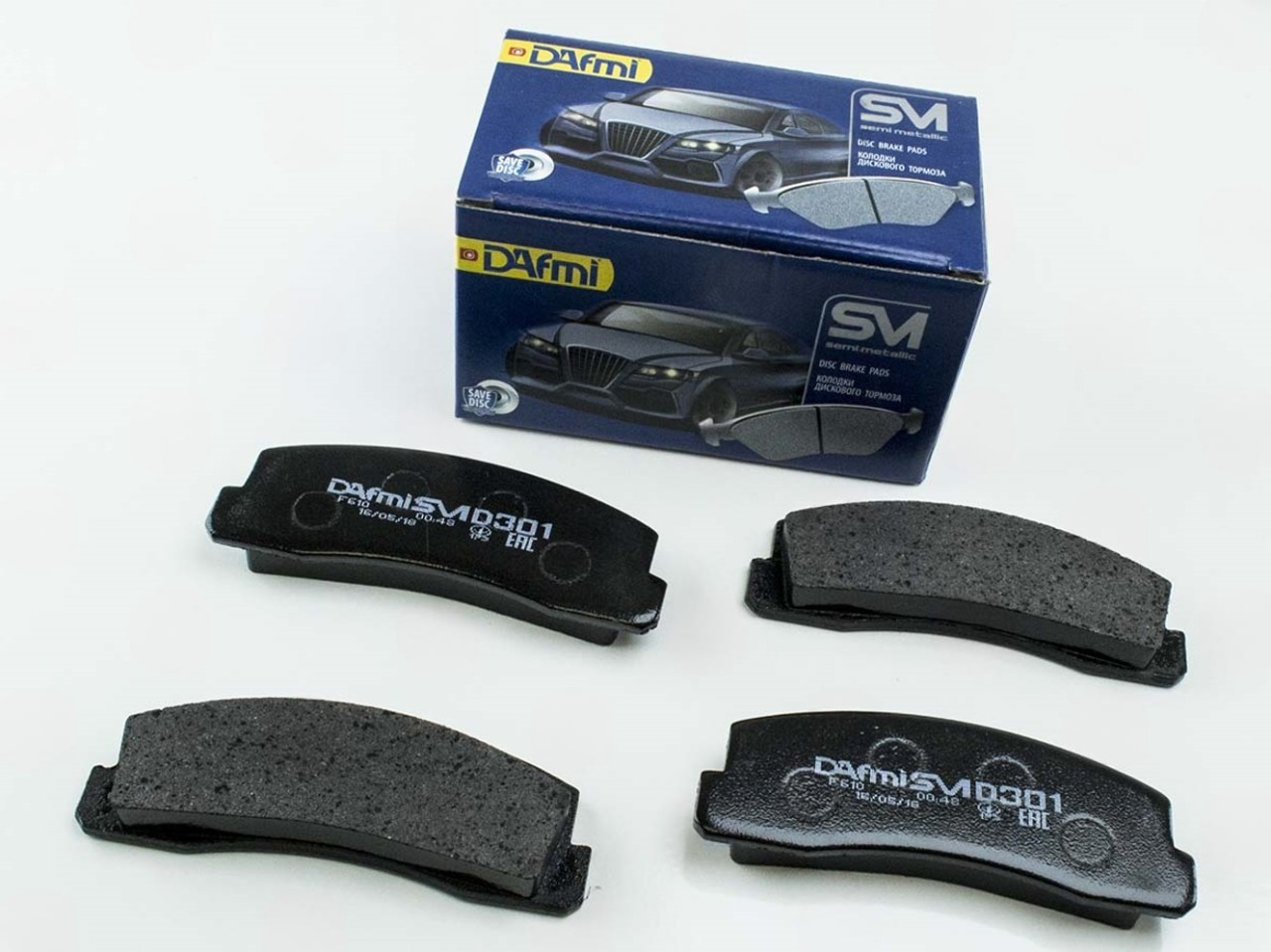 колодки торм.перед. 2121 (Dafmi Semi Metallic - средння) D301SM