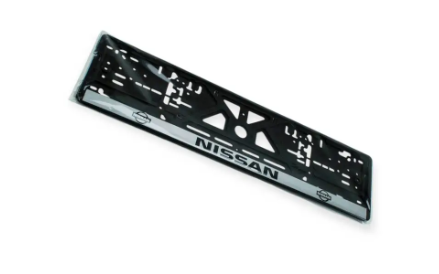 рамка под номер книжка  "NISSAN"