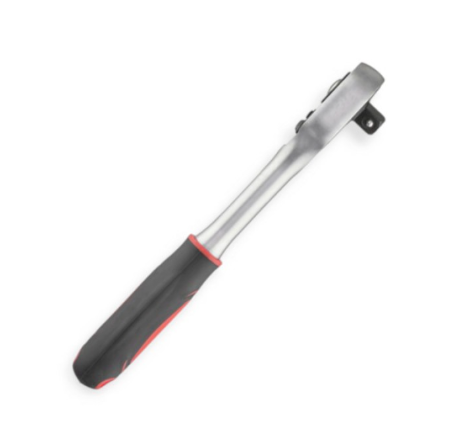 трещетка с квадратом   3/8" 24 зуба 200 мм CrV Intertool HT-2105 - зображення 3