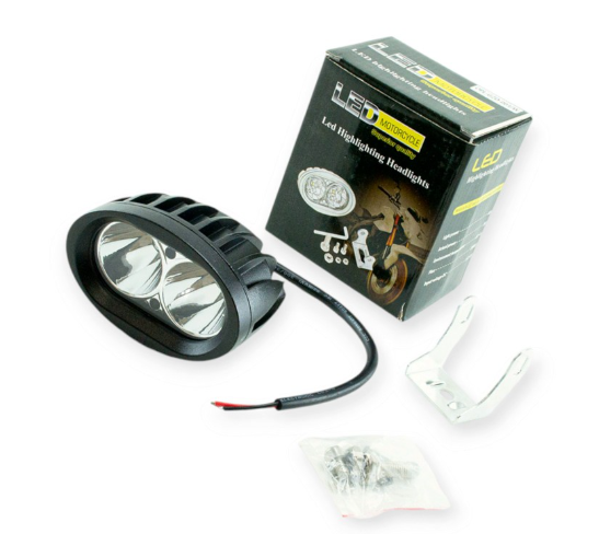 фара дополнительная LED  овал  95х70 (Дм/Ш) 20W дальний EPISTAR