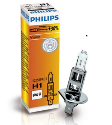 лампа  H1 12V 55 W PHILIPS Premium+30%
