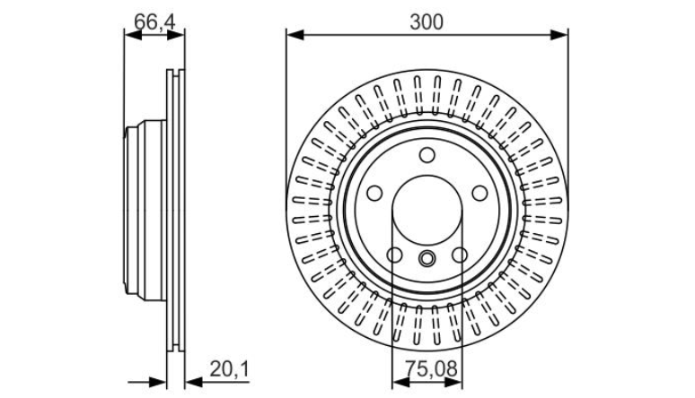 Гальмівний диск 0986479045 - зображення 2