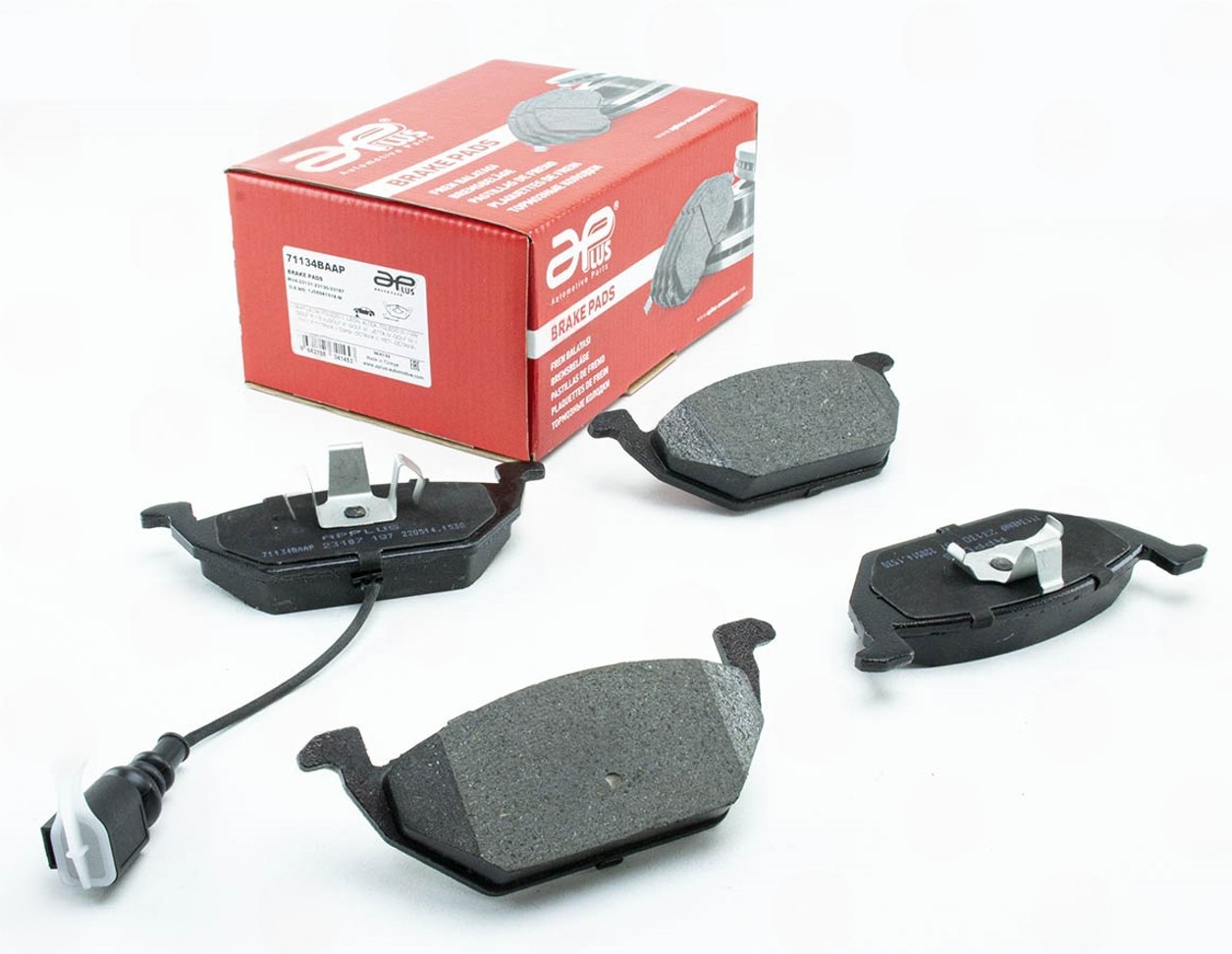 колод.торм. пер. VW Golf IV, Skoda Oktavia 1.6, FABIA I (1999-2008) с датч.  (APLUS)