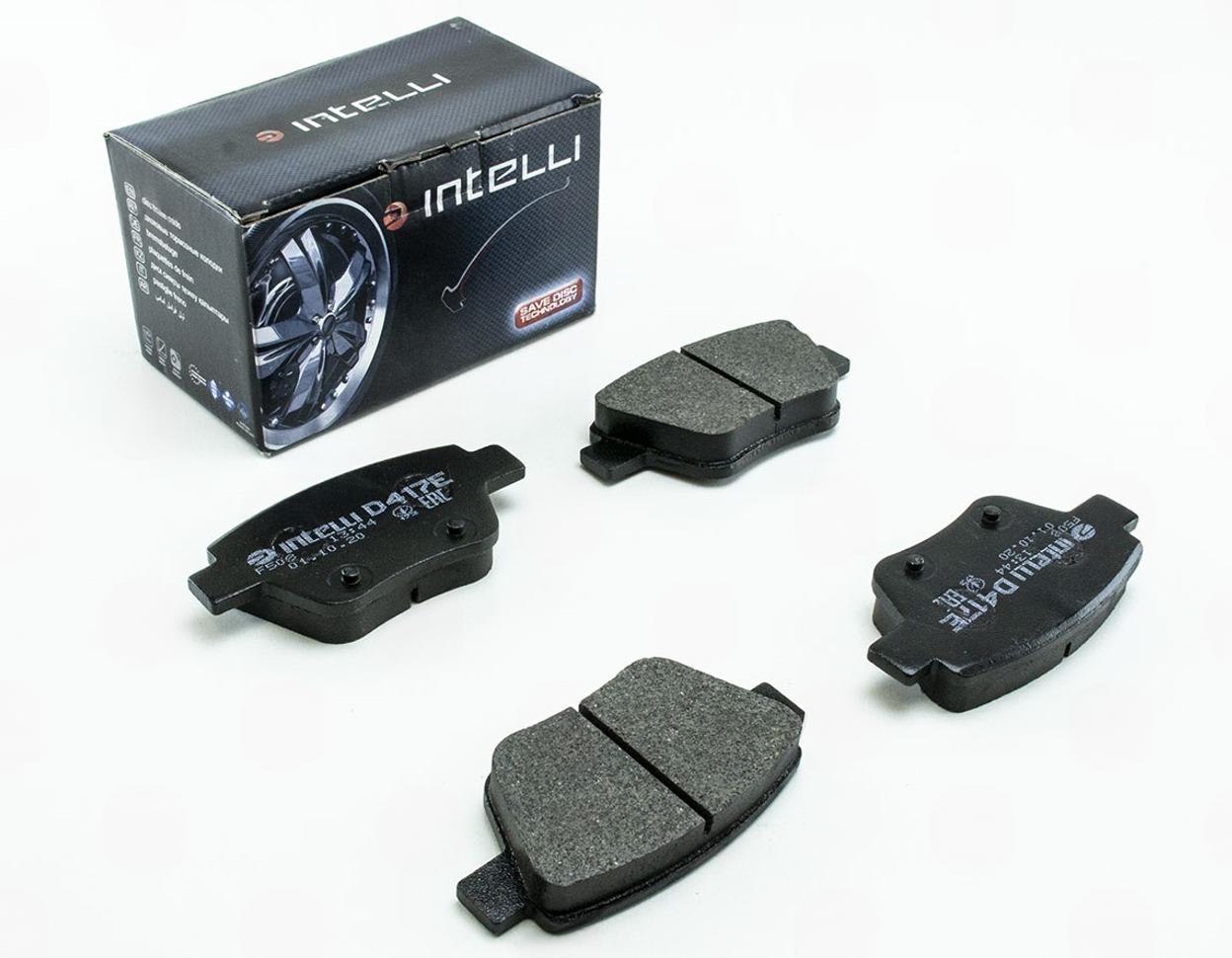 колод.торм. зад. Skoda Octavia A5 05->, VW Caddy 10->, Passat B7 USA (сист. Bosch)  (Dafmi Intelli)