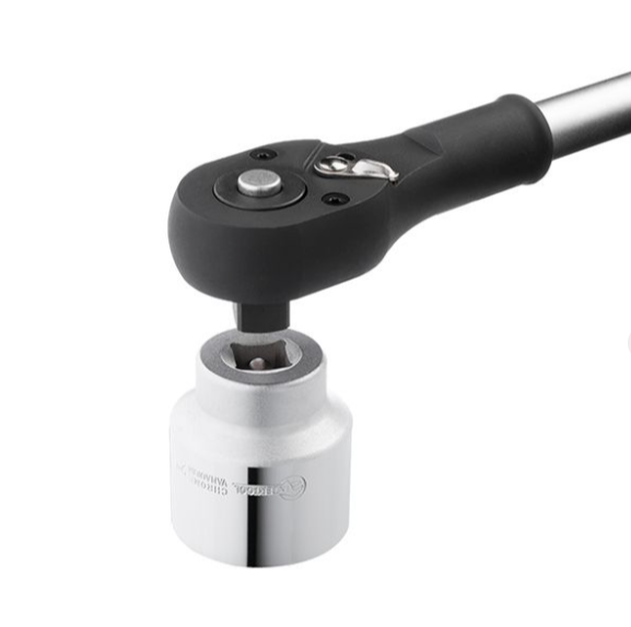 трещетка с квадратом  3/4" 24 зубов 500 мм CrV Intertool усиленная ET-7005 - зображення 4