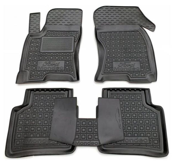 коврики салона Ford Mondeo III 2000-2007 борт 2,5см, с перемычкой