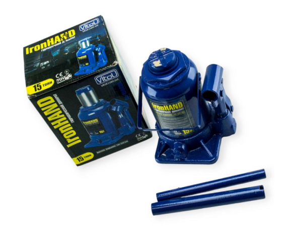 домкрат гидравл. 15Т 185-350мм  (коробка) Vitol низкий