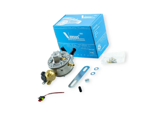 редуктор ГБО 4е пок VERSUS VR-L Standart (180 л.с). с ЭМК газа OMB катушка AMP