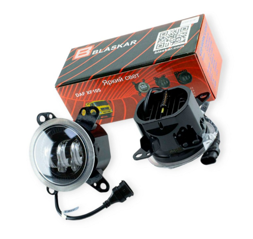 противотум. DAF LED (90мм 3.5") 40W 3 линзы белый+желтый