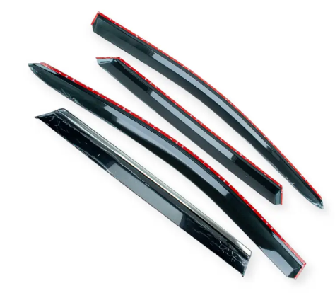 ветровик Nissan Qashqai II 2014-2021 (скотч) TopVisor  c хром молдингом