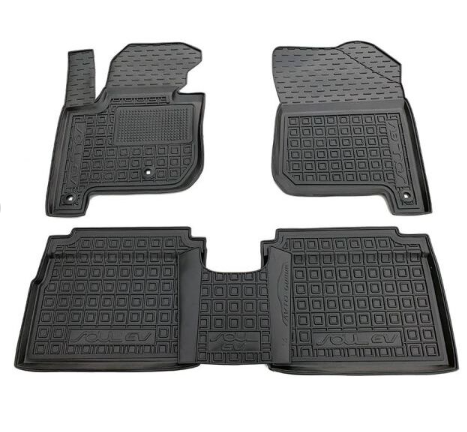 коврики салона Kia Soul EV (електро) 2014-> борт 2,5см, с перемычкой