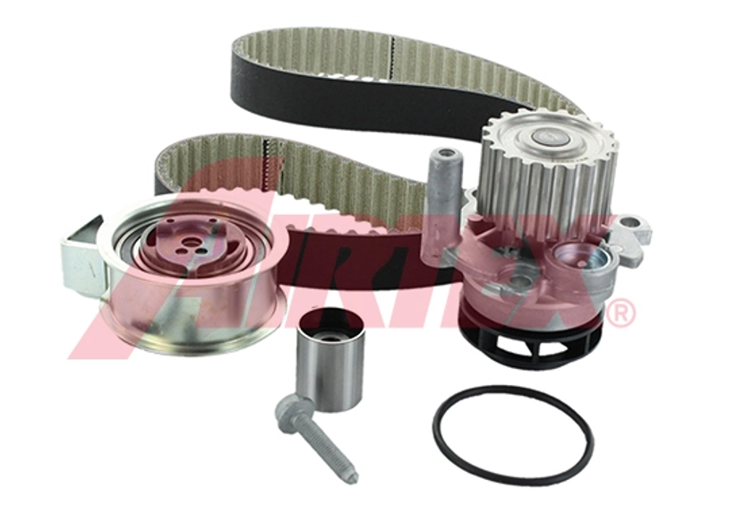 ремкомплект ГРМ (ремень+ролики+помпа) VW Caddy, Golf, Passat, Audi, Skoda 1.9TDI 96->  (AIRTEX)