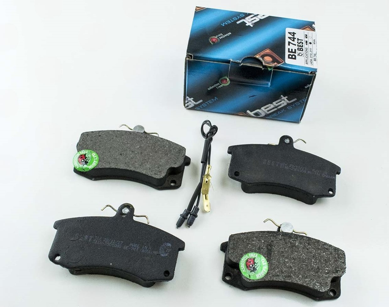 колодки торм.перед. 2110 (Best) ВЕ-744 электрон. датчик