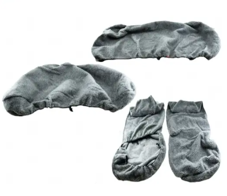 чехлы салона универс. "меховые" овчина светло-серая  №7