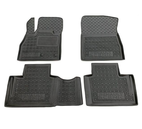 коврики салона Renault Scenic IV 2016-> борт 2,5см, с перемычкой