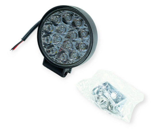 фара дополнительная LED  круглая  85х19 (Дм/Ш) 42W 6000K EP14 дальний (выписывать кратно 2)