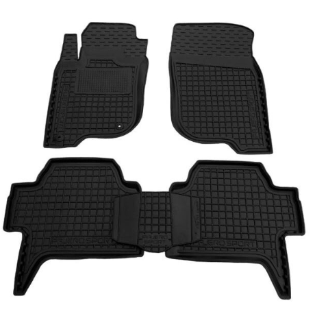 коврики салона Mitsubishi Padjero Sport 2008-2016 борт 2,5см, с перемычкой