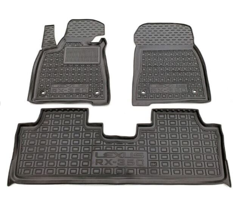 коврики салона Lexus RX-350 2015-2022 борт 2,5см, с перемычкой
