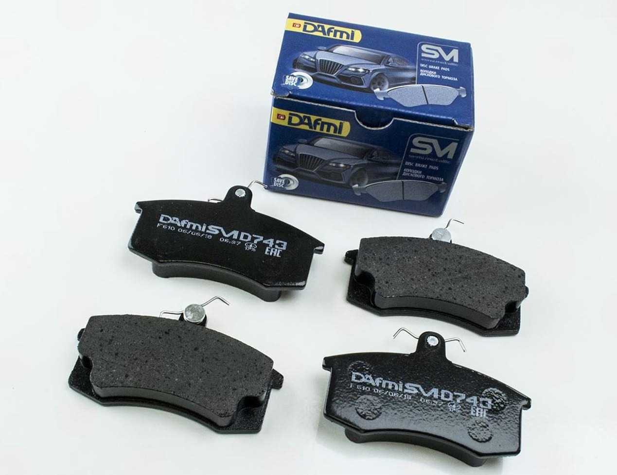 колодки торм.перед. 2108 (Dafmi Semi Metallic - средння) D743SM