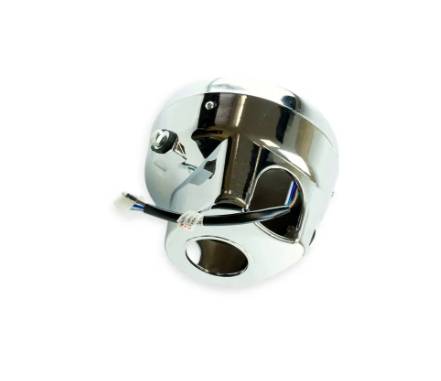 фара круглая ALFA LED (6 светодиодов, хром, 18W) 260866 - зображення 2