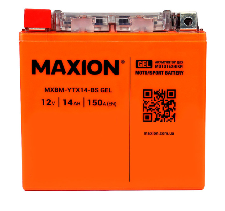 Аккумулятор мотоциклетный 12V14А гелевой
