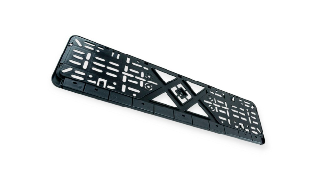 рамка под номер книжка  "LANOS"  рельефная хром улучшенная LANOS  SPR - зображення 2