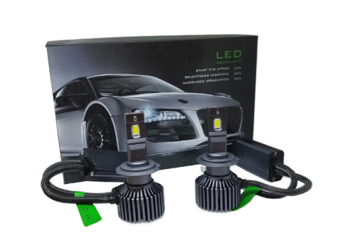 лампа LED H8/H9/H11/H16 12V-24V GA675 6500K радиатор+вентилятор+обманка