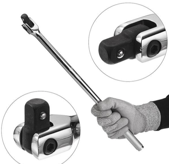 вороток с шарниром  1/2"  450 мм CrV Intertool ET-1034 - зображення 4