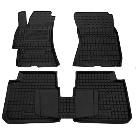 коврики салона Subaru Forester III, Impreza 2008-2012, Outback, Legacy 2003-2009 борт 2,5см, с перем