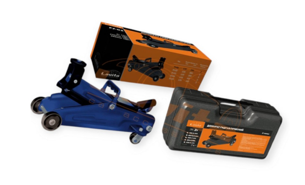 домкрат гидравл. подкатной 2 Т  130-335мм 8,5кг  (коробка) Lavita