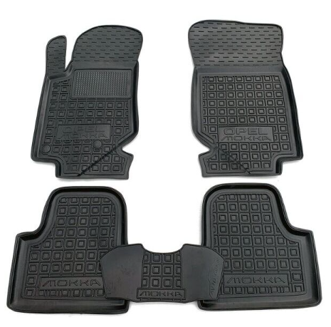 коврики салона Opel Mokka 2021-> борт 2,5см, с перемычкой