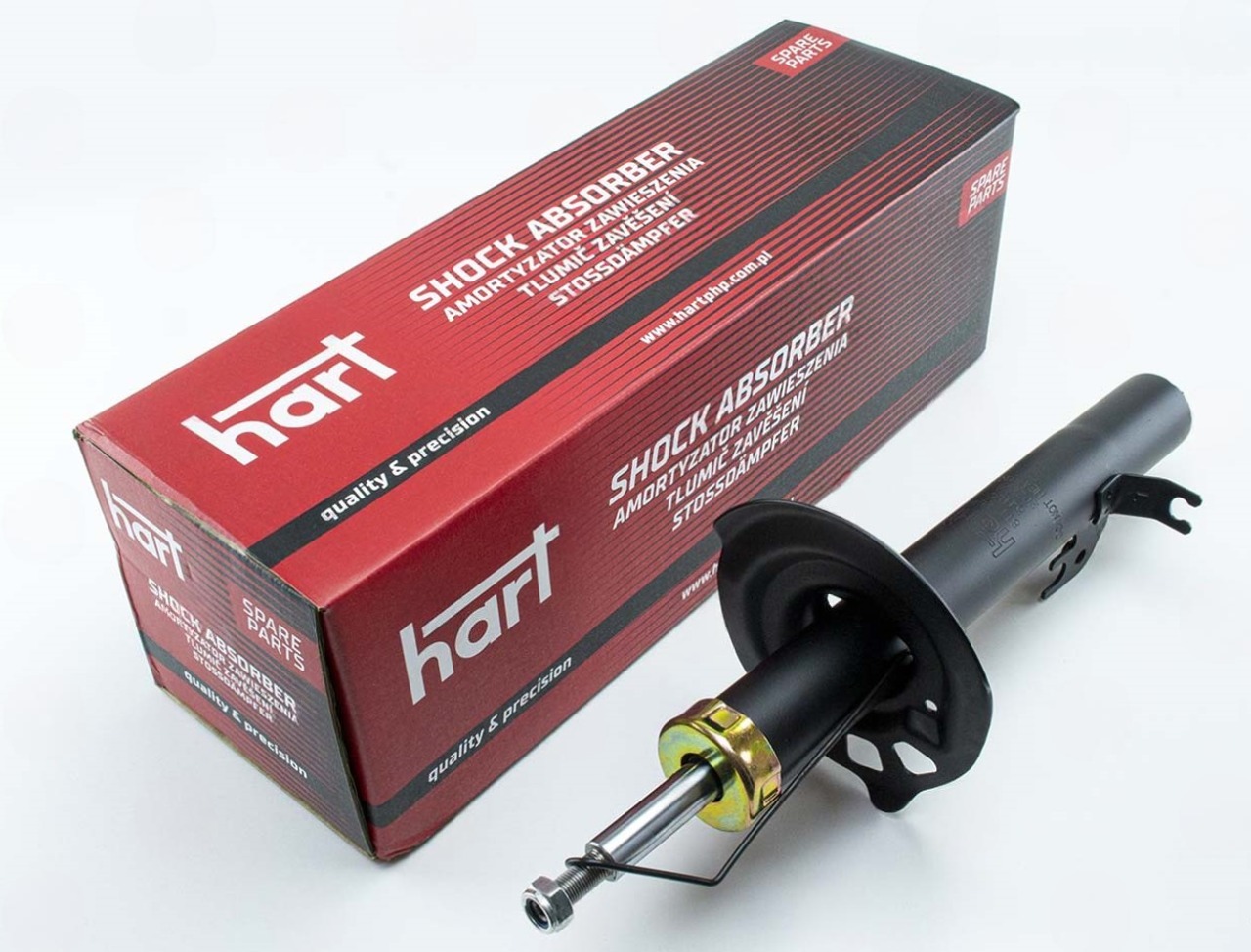 амортизатор пер. Toyota Aygo, Citroen C1, Peugeot 107 левый L <-09  (HART)