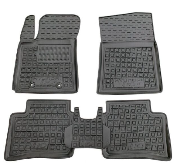 коврики салона Hyundai I10 2019-> борт 2,5см, с перемычкой