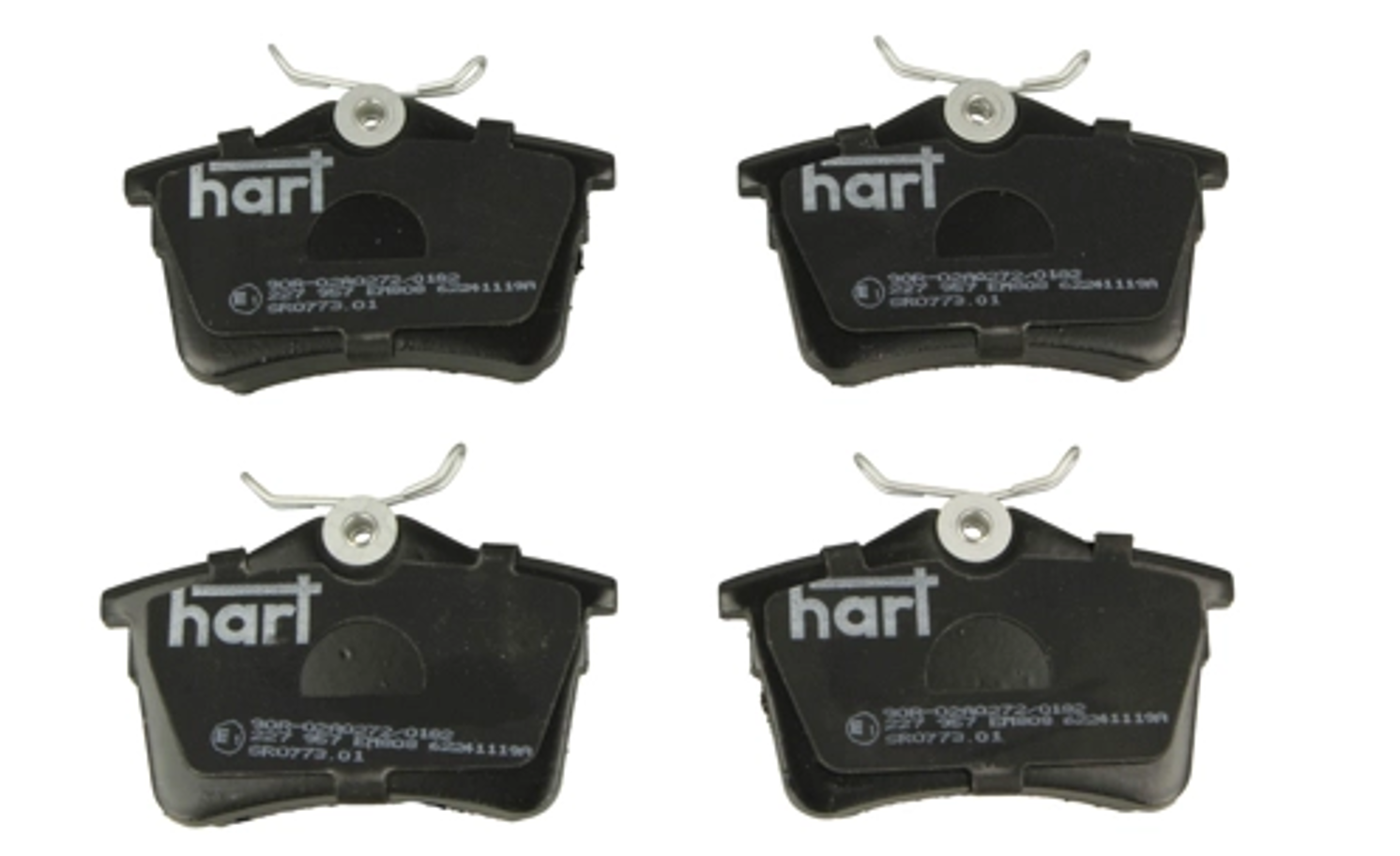 колод.торм. зад. Peugeot Partner 07->  (HART)