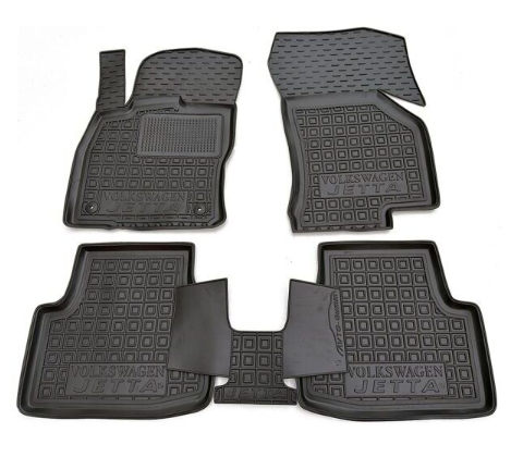 коврики салона VW Jetta 2019-> USA борт 2,5см, с перемычкой