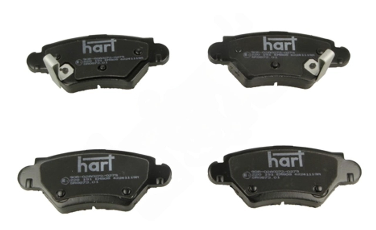 колод.торм. зад. Opel Astra F/G, Zafira A/B,  сист. BOSCH  (HART)