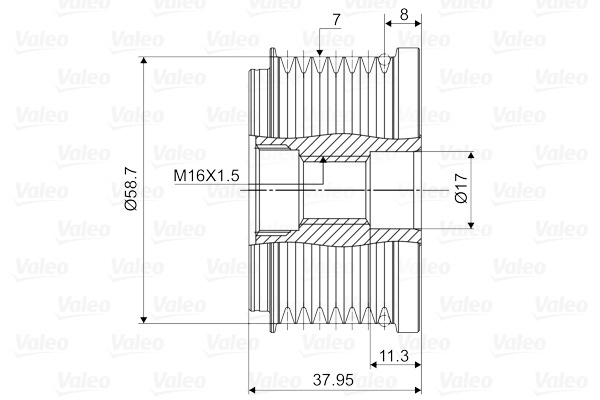 Механізм вільного ходу генератора 588057 - зображення 2