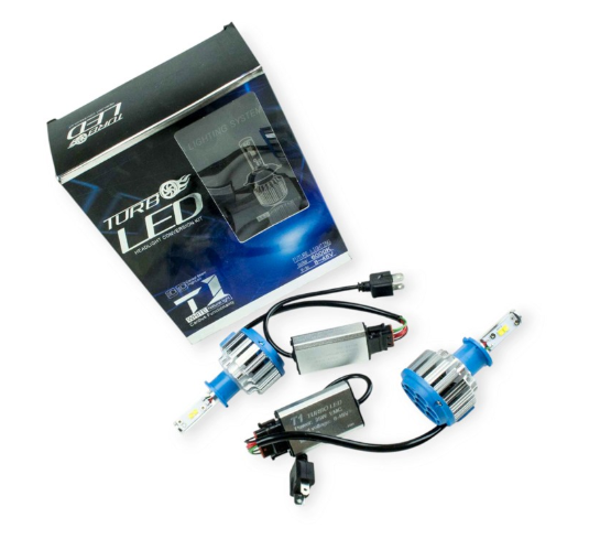 лампа LED H3 12V-24V T1 6000K 3500L радиатор с вентилятором+обманка